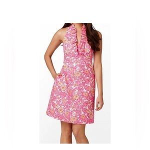 Lilly Pulitzer lavin dress in resort white chum bucket